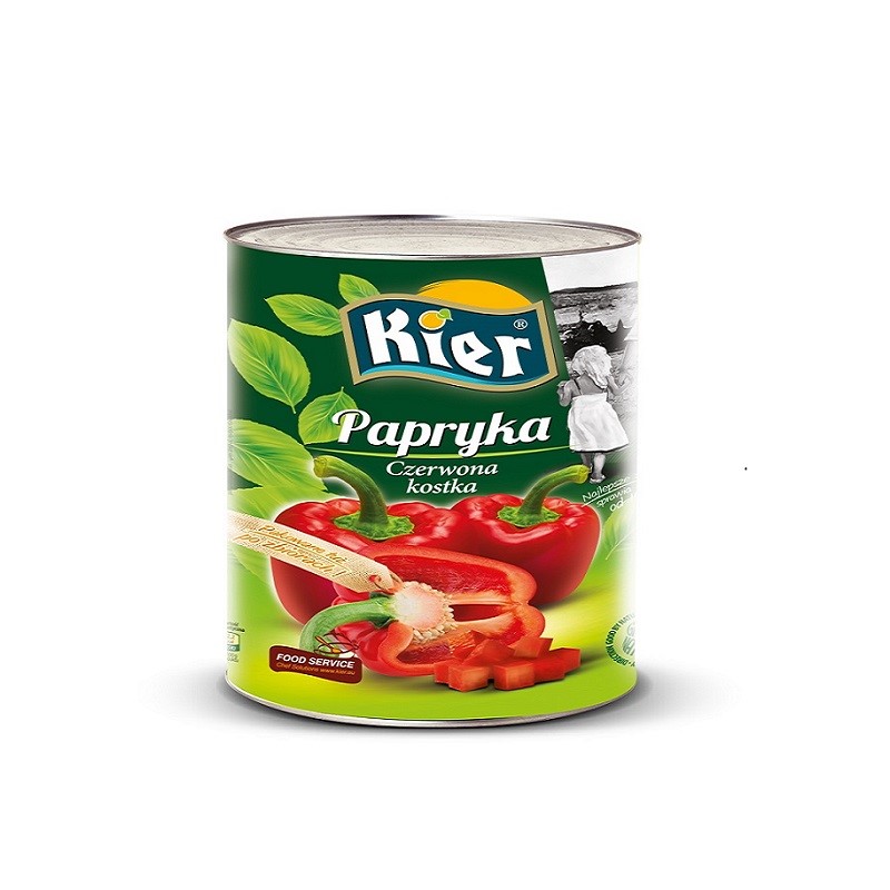 PAPRYKA CZERWONA PASKI PUSZKA 4100G/2250G KIER