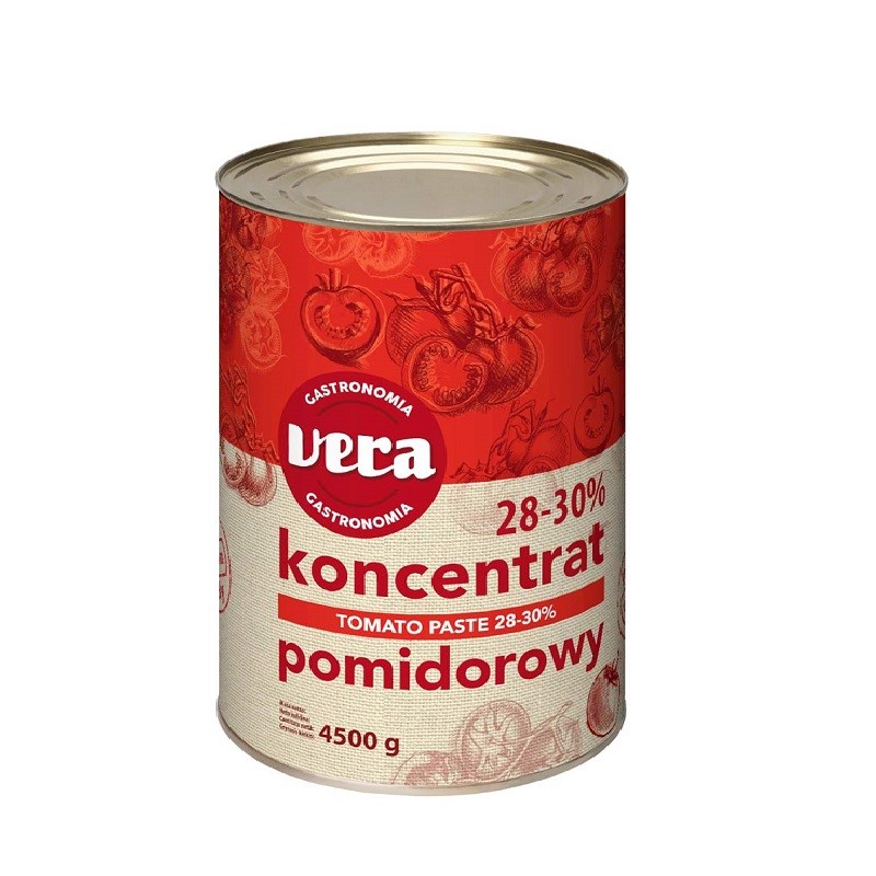 KONCENTRAT  POMIDOROWY 28-30%  PUSZKA 4500G VERA