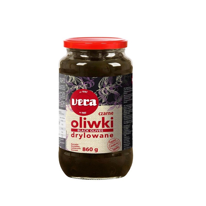 OLIWKI CZARNE DRYLOWANE SŁOIK 860G/450G VERA