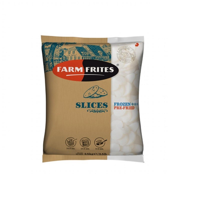 FARM FRITES SLICES/TALARKI 5X2500G